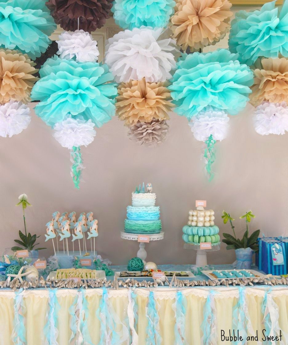 Ideas For A Mermaid Birthday Party
 Bubble and Sweet Lilli s 7th Birthday Party Mermaid Party