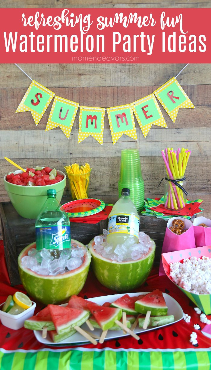 Ideas For A Summer Party
 Summer Fun Watermelon Party Ideas