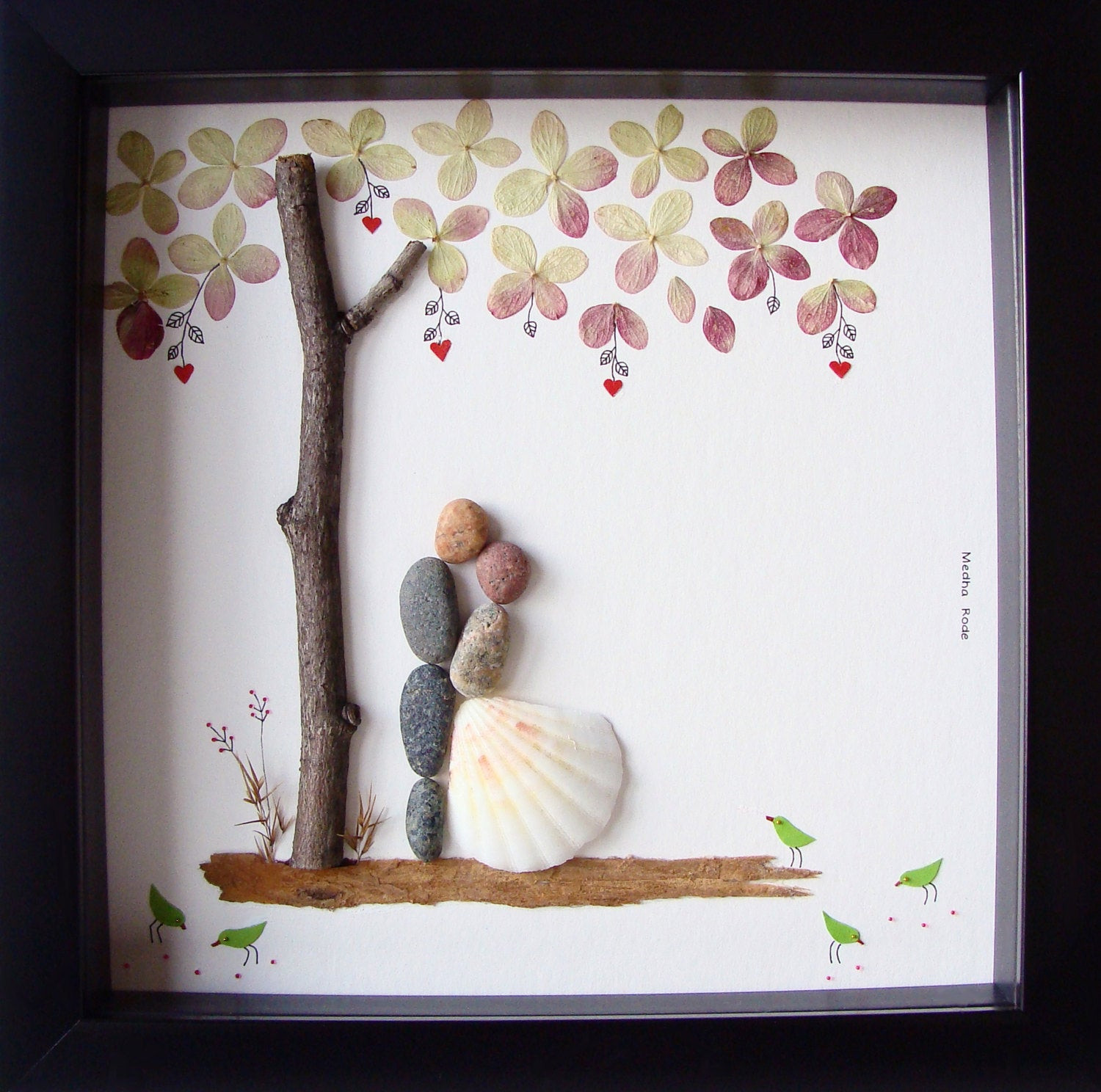 Ideas For A Wedding Gift
 Unique Wedding Gift For Couple Wedding Pebble Art by MedhaRode