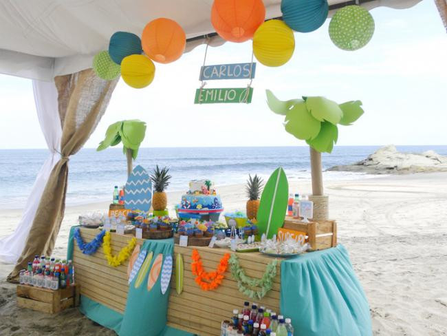 Ideas For Beach Party
 10 Birthday Parties for Boys We Love Spaceships and