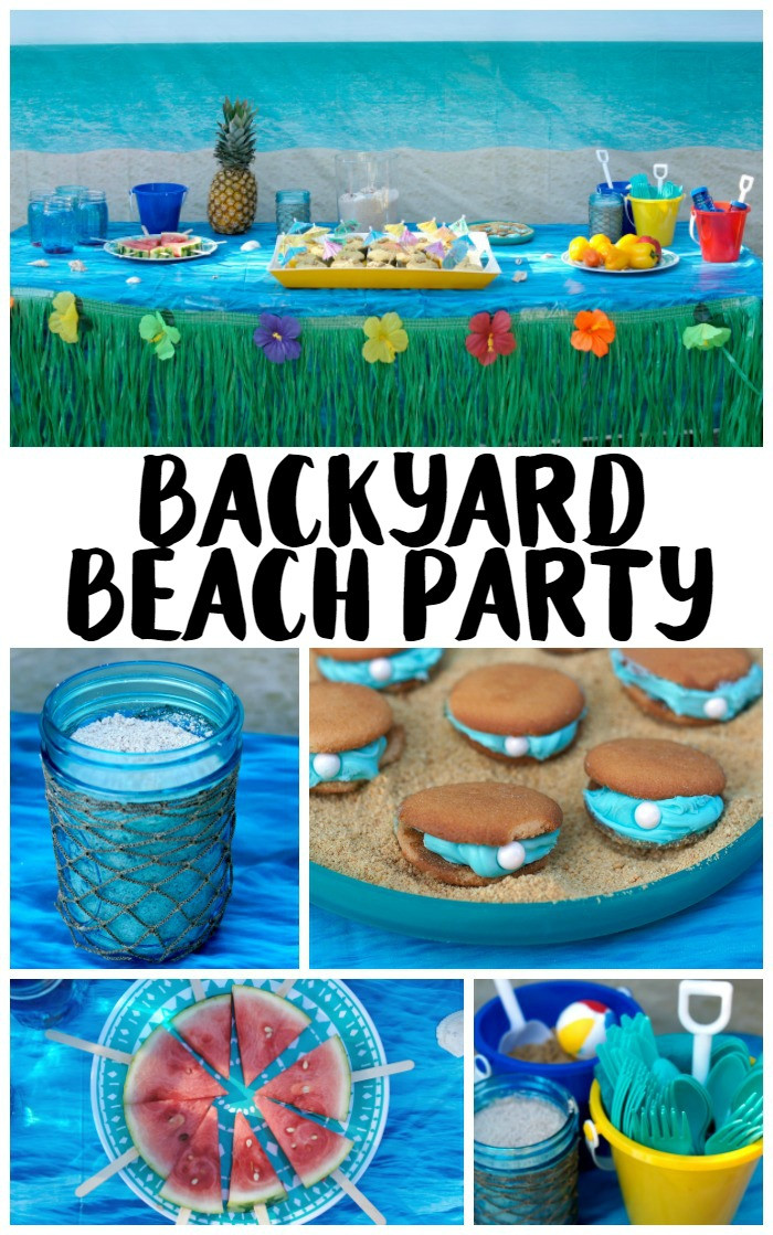 Ideas For Beach Themed Party
 Backyard Beach Party Ideas Not Quite Susie Homemaker