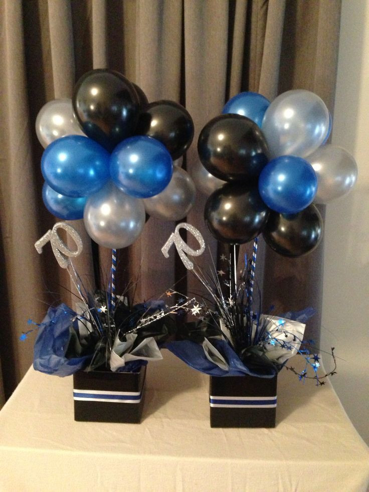 Ideas For Male Graduation Party
 balloon topiary centerpieces for men Google Search