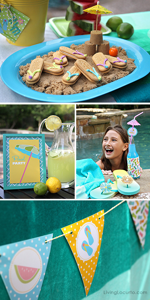 Ideas For Pool Party
 Free Printable Pool Party Tags Summer Party Ideas