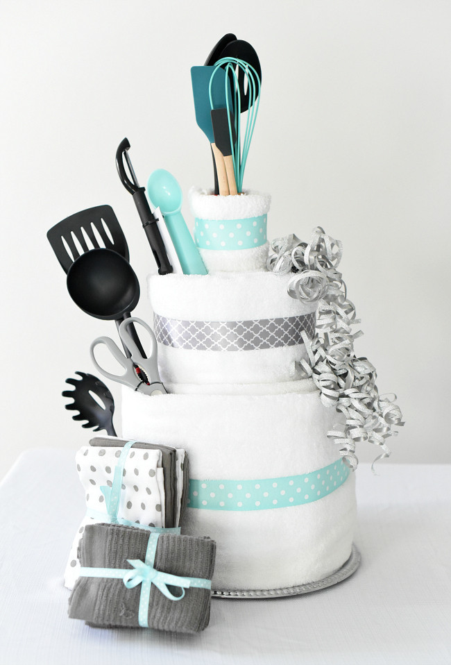 Ideas For Wedding Shower Gift
 Bridal Shower Gift Idea Towel Cake – Fun Squared