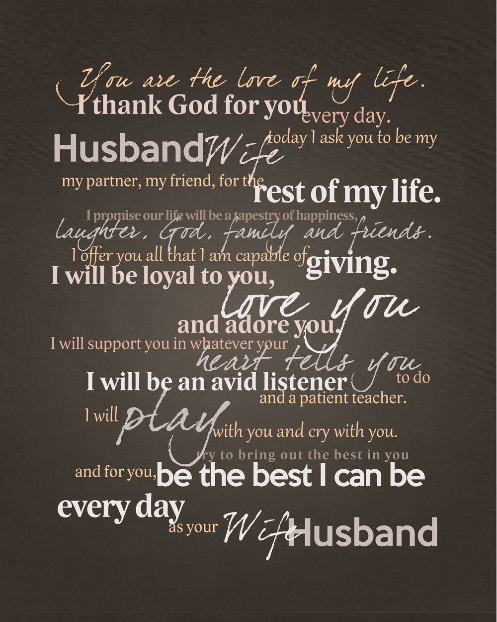 Ideas For Wedding Vows
 Frame Your Wedding Vows Adorable Graphic for Framing