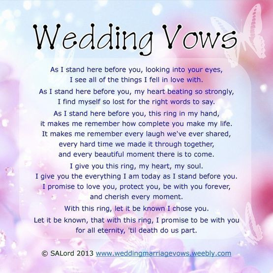 Ideas For Wedding Vows
 wedding vows that make you cry best photos Page 3 of 4