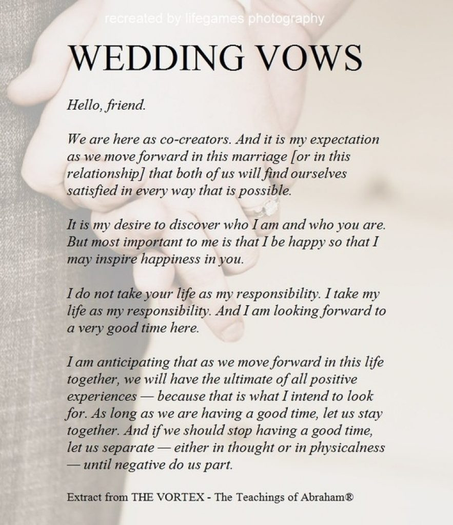 Ideas For Wedding Vows
 Others Beautiful Wedding Vows Samples Ideas — Salondegas