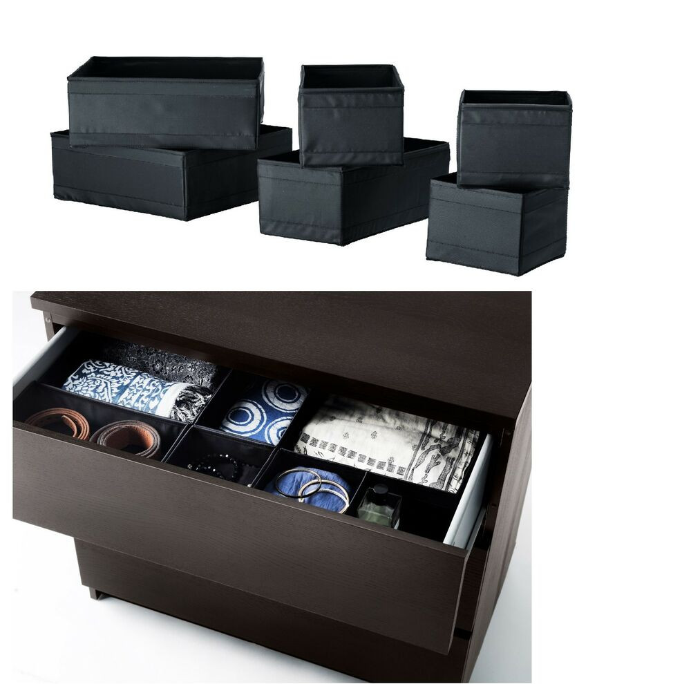 Ikea Kitchen Drawer Organizer
 NEW Ikea Skubb Storage Box drawer Organizer divider BLACK