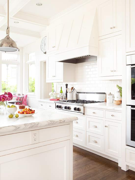 Images Of White Kitchen Cabinets
 All White Kitchen Transitional kitchen BHG