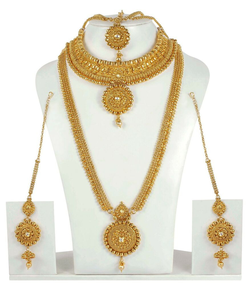 Indian Bridal Jewelry Sets
 4056 Indian Bridal Jewelry Bollywood New Necklace Ethnic