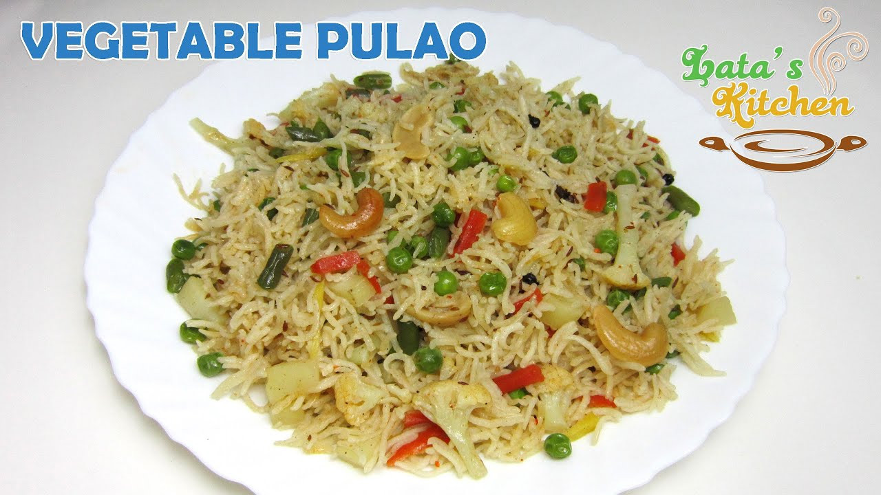 Indian Vegetarian Rice Recipes
 Ve able Pulao Recipe Video Veggie Pulav Rice