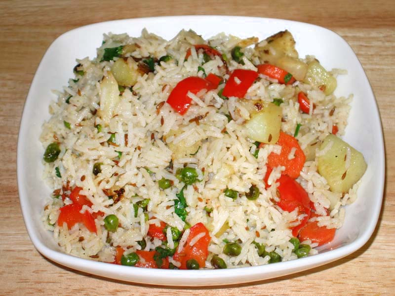 Indian Vegetarian Rice Recipes
 Ve able Rice Pulav Manjula s Kitchen Indian