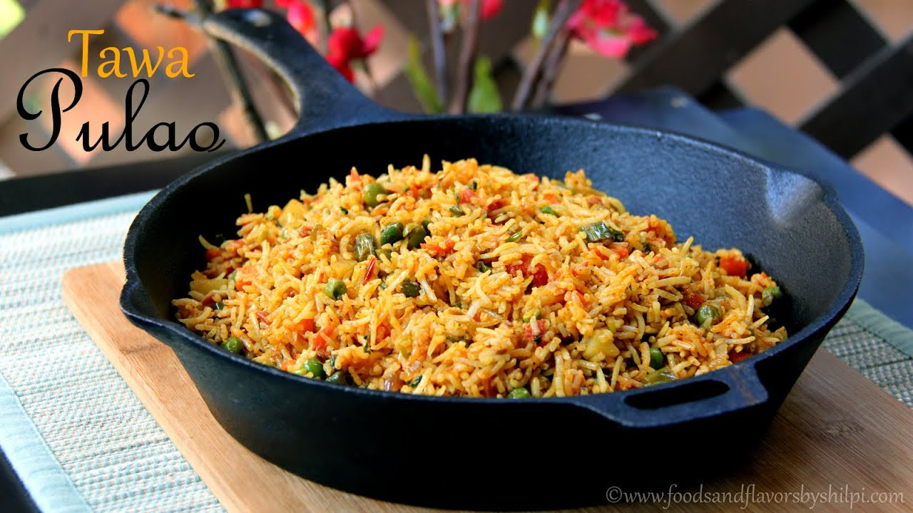 Indian Vegetarian Rice Recipes
 Tawa Pulao Recipe