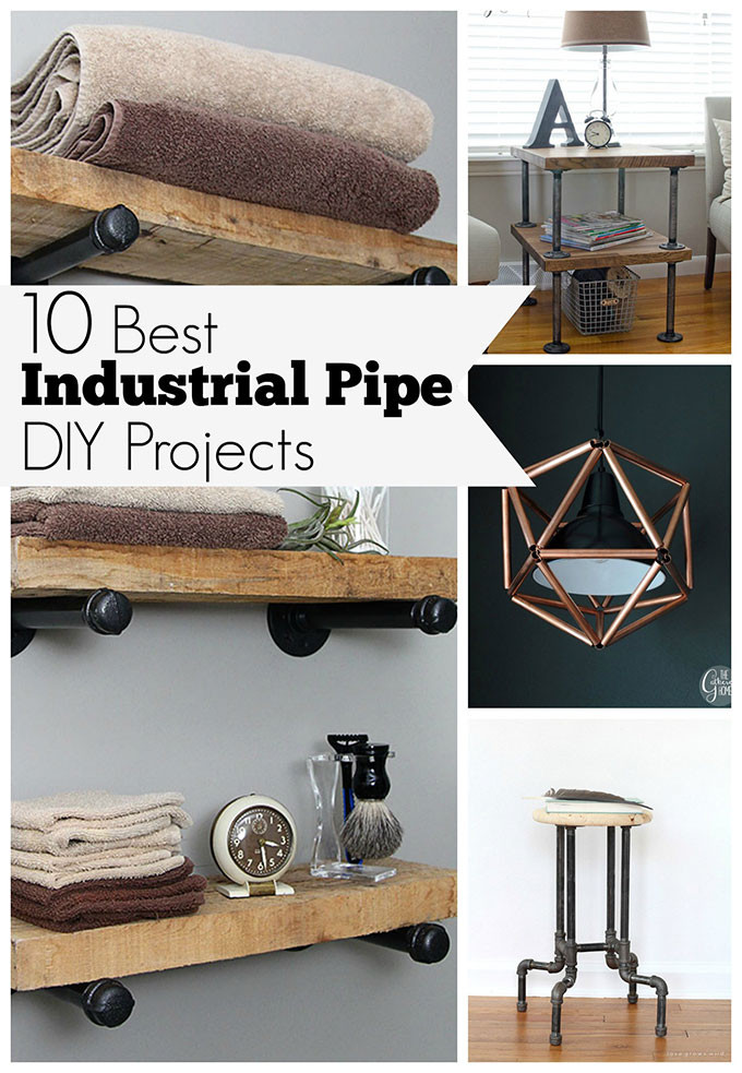 Industrial Decor DIY
 10 Best DIY Industrial Pipe Projects House of Hawthornes