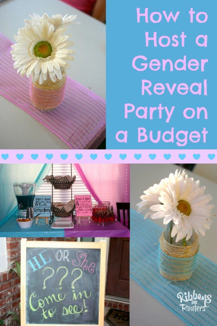 Inexpensive Gender Reveal Party Ideas
 17 Best images about Party on Pinterest