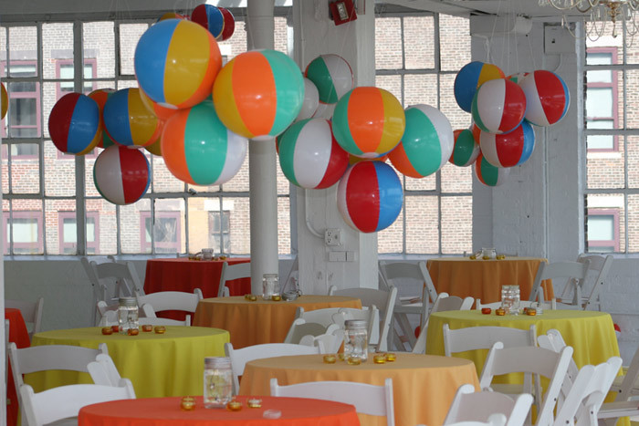 Inside Beach Party Ideas
 For an indoor summer themed gathering Swank producers