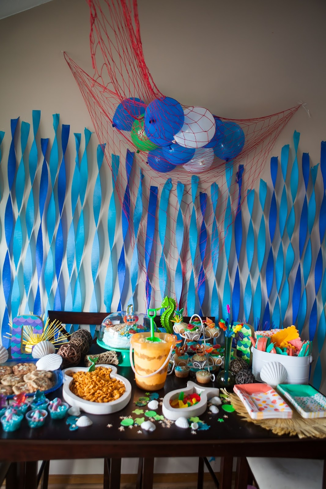 Inside Beach Party Ideas
 You Are My Licorice Carys s Third Birthday Under the Sea