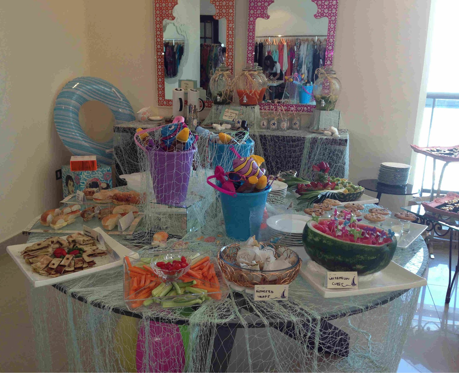 Inside Beach Party Ideas
 My Small Obsessions An Indoor themed Beach Party