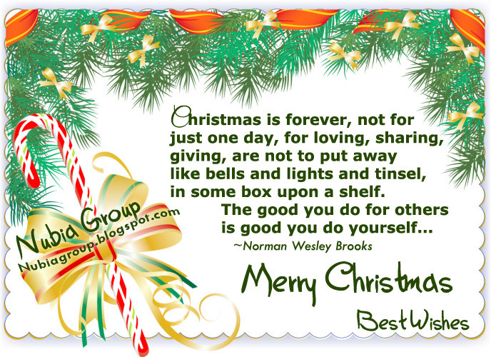 Inspirational Christmas Quotes For Cards
 Nubia group Inspiration Christmas Quotes 4