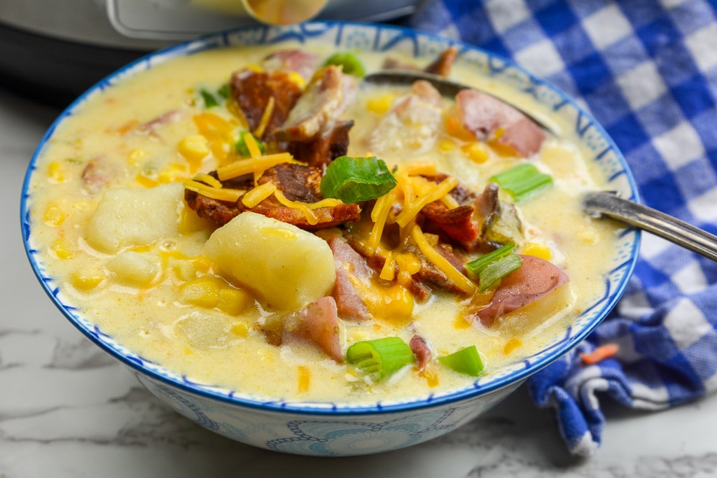 Instant Pot Chicken Corn Chowder
 The Ultimate Instant Pot Loaded Corn Chowder Adventures
