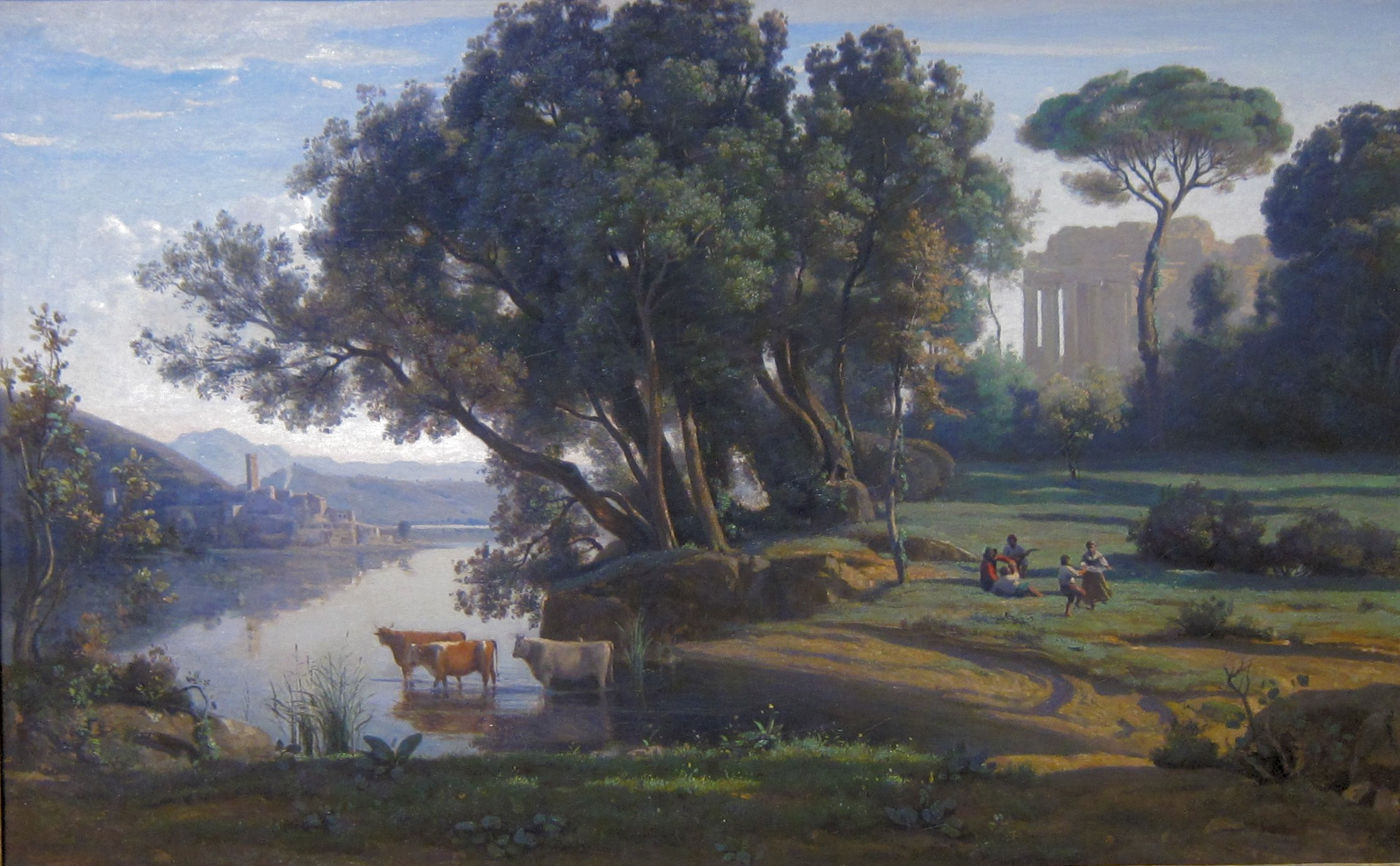 Italian Landscape Painting
 File Italian Landscape by Jean Baptiste Camille Corot c