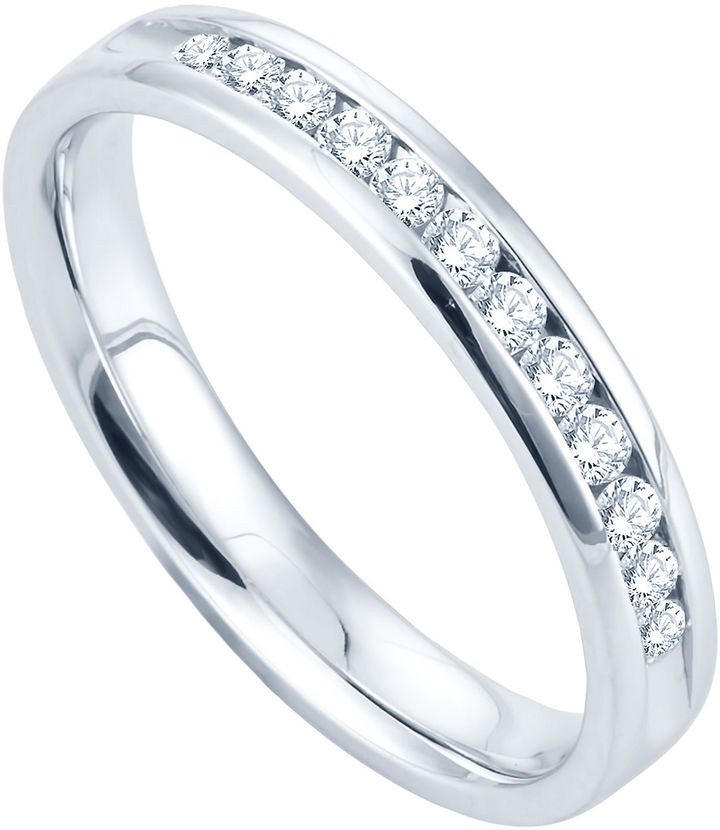 Jcpenney Wedding Band Sets
 JCPenney FINE JEWELRY 1 4 CT T W Channel Set Diamond Band