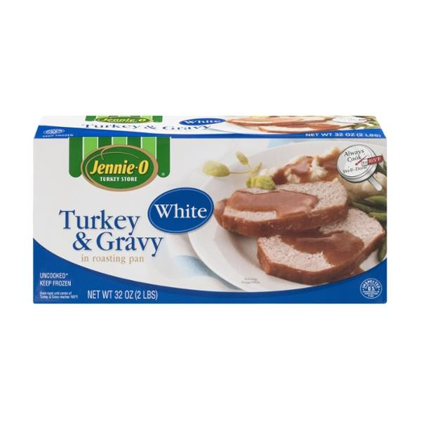Jennie O Turkey And Gravy
 Jennie O White Meat Turkey Loaf & Gravy in Roasting Pan