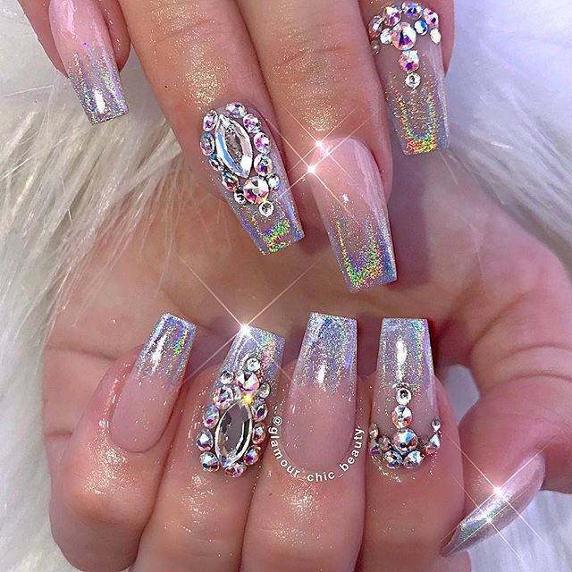 Jeweled Nail Art
 Pinterst Blessed187