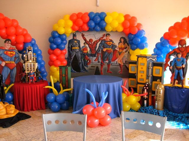 Justice League Birthday Party Supplies
 decorations looks cool