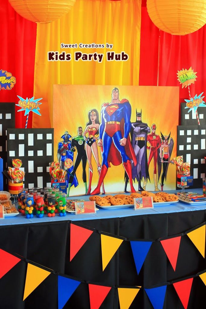 Justice League Birthday Party Supplies
 Superhero Party Ideas and DIY Decorations