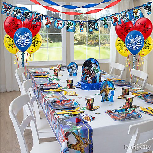 Justice League Birthday Party Supplies
 Justice League Party Ideas