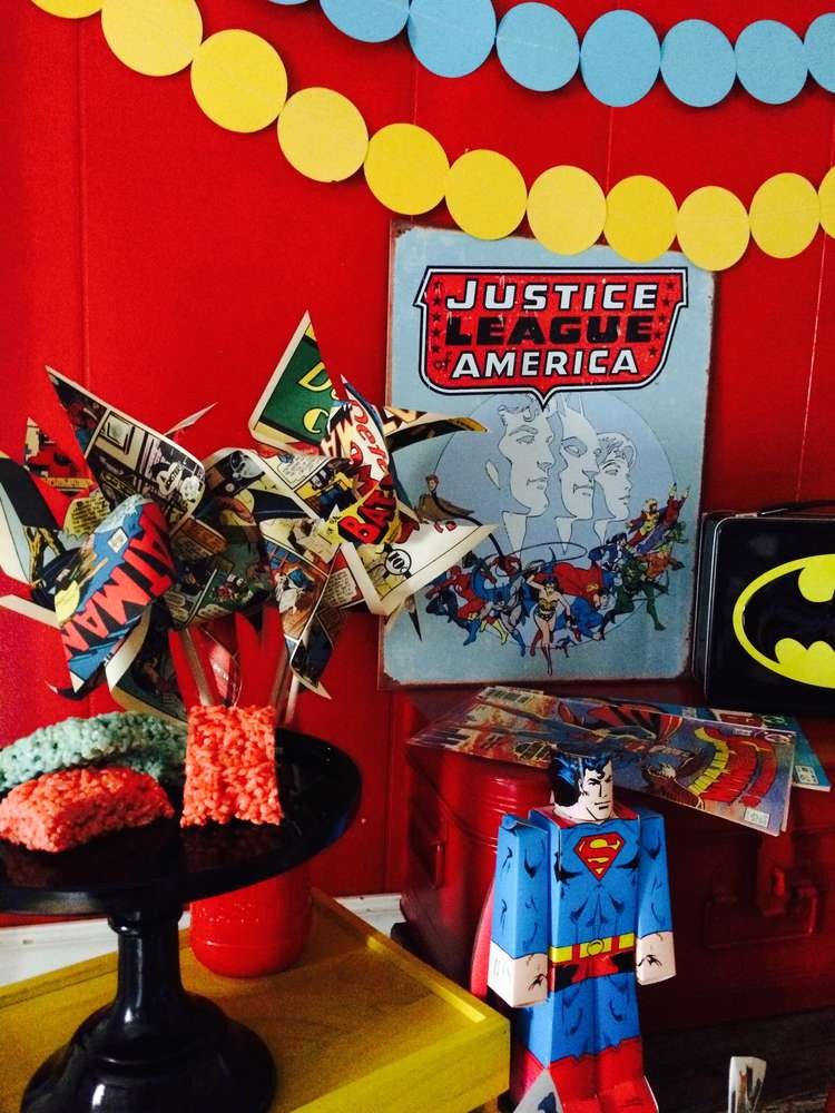 Justice League Birthday Party Supplies
 Justice League Superhero Birthday Party Ideas