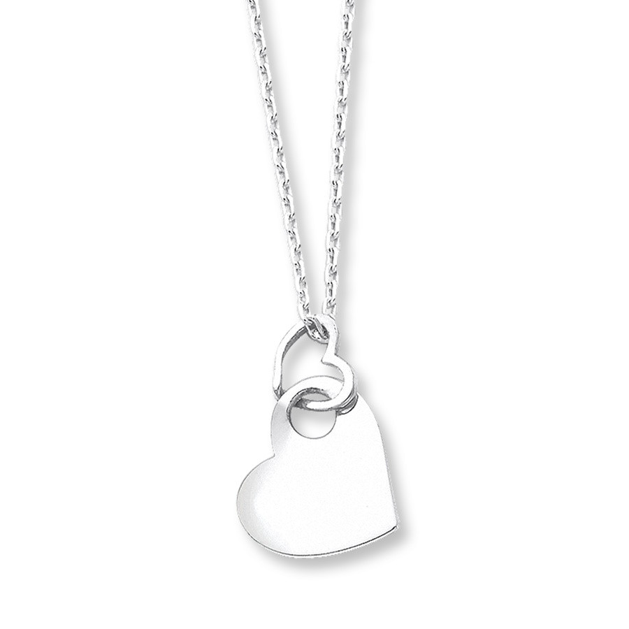 Kay Jewelers Double Heart Necklace
 Double Heart Necklace Sterling Silver 16" Length