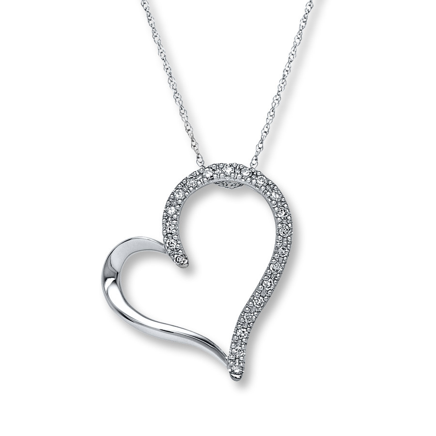 Kay Jewelers Double Heart Necklace
 Kay Jewelers Double Heart Diamond Necklace Famous Necklace