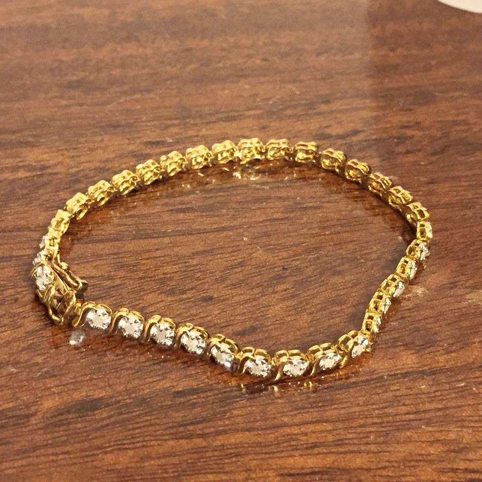 Kay Jewelers Tennis Bracelet
 Kay Jewelers Gold Genuine 3 Carat Diamond 925 Vermeil
