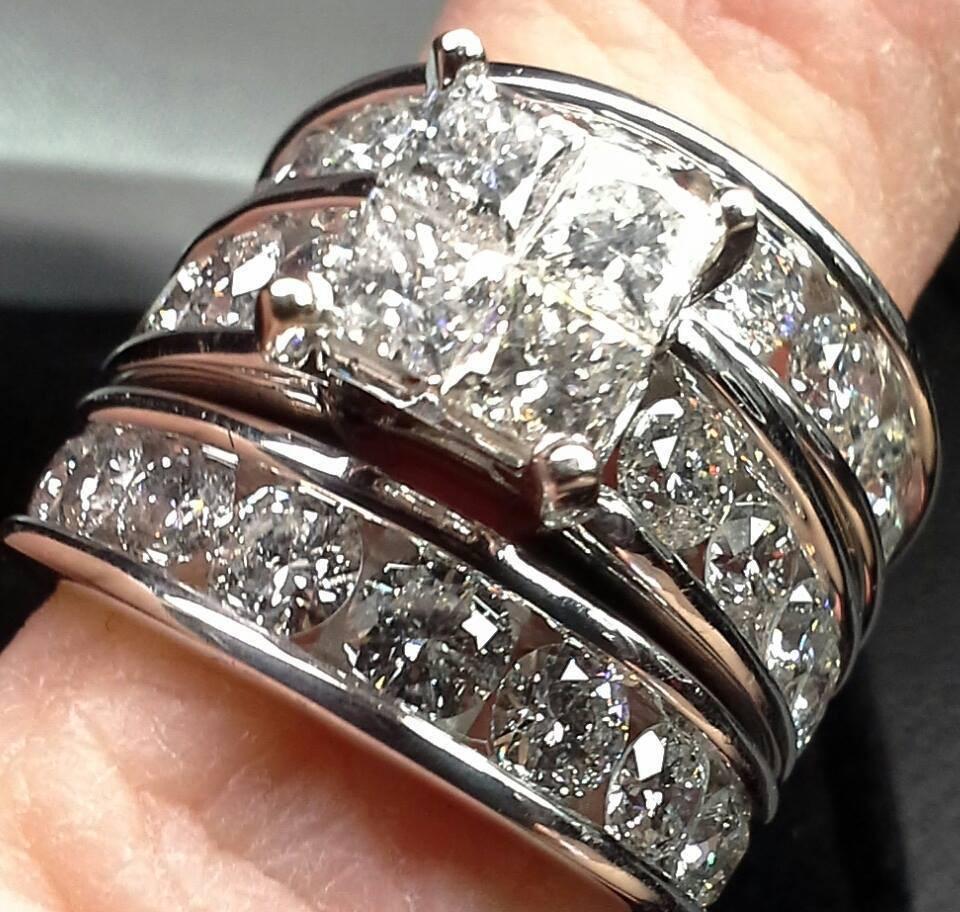 Kay Jewelers Wedding Rings Sets
 Engagement Wedding Ring Set Kay Jewelers 14k Clear Diamond