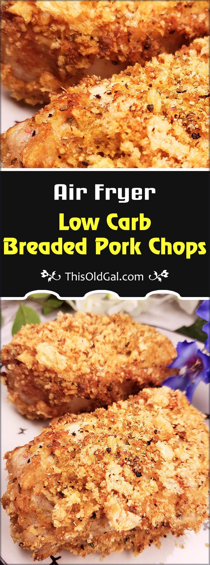 Keto Breaded Pork Chops
 Low Carb Breaded Pork Chops in the Air Fryer