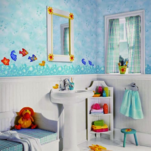 Kids Bath Room Decor
 Celebrity Homes Amazing Kids bathroom Wall décor ideas