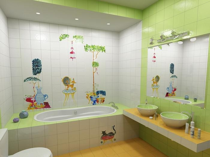 Kids Bath Room Decor
 Cute And Colorful Kids Bathroom Designs