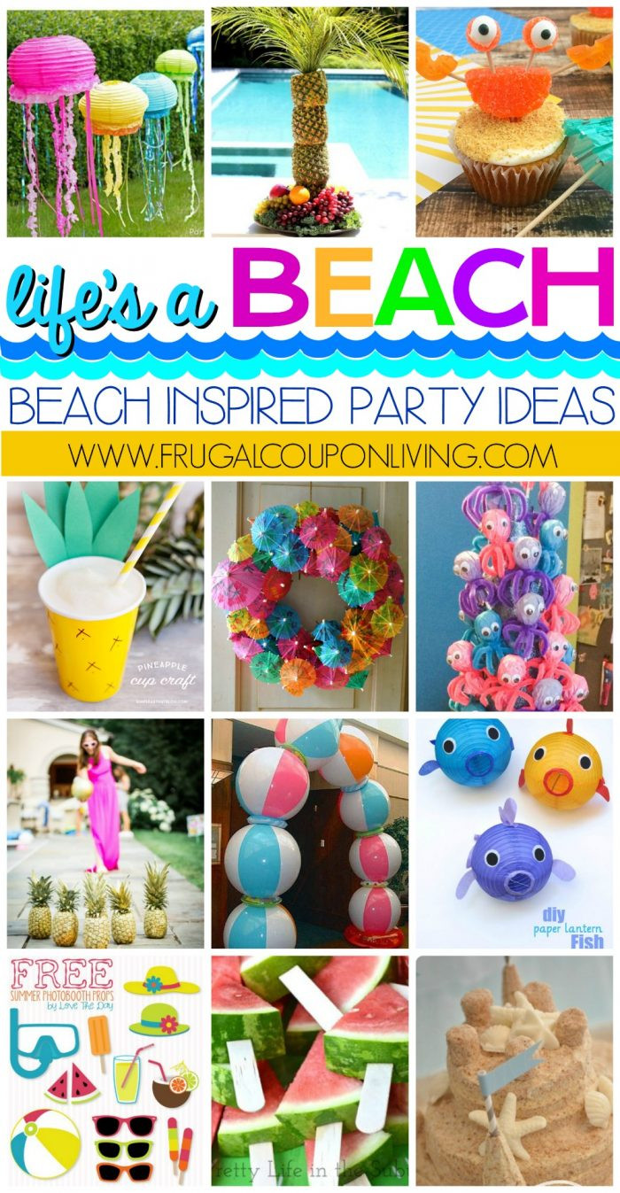 Kids Beach Party Theme Ideas
 Beach Inspired Party Ideas