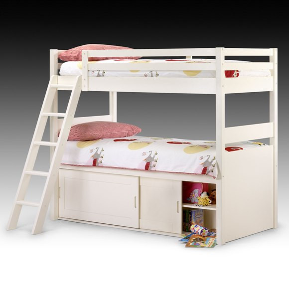 Kids Bunk Beds With Storage
 White Kids Bunk Bed with Storage 4477 Furniture in Fashion