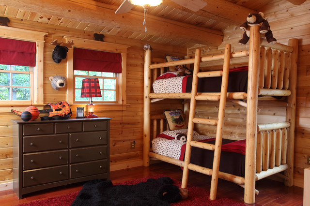 Kids Cabin Bedroom
 New Hampsire Log Cabin Rustic Kids manchester NH