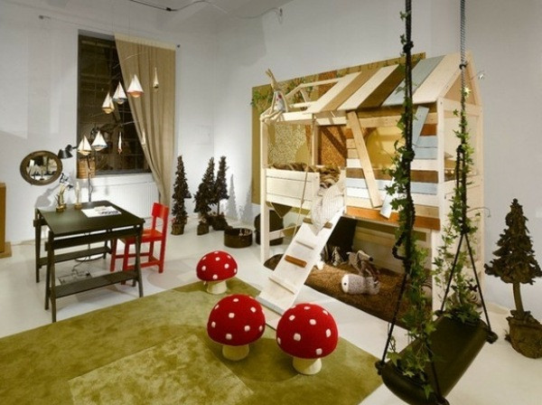 Kids Cabin Bedroom
 Loft bed for the modern kids’ room 25 cool and original