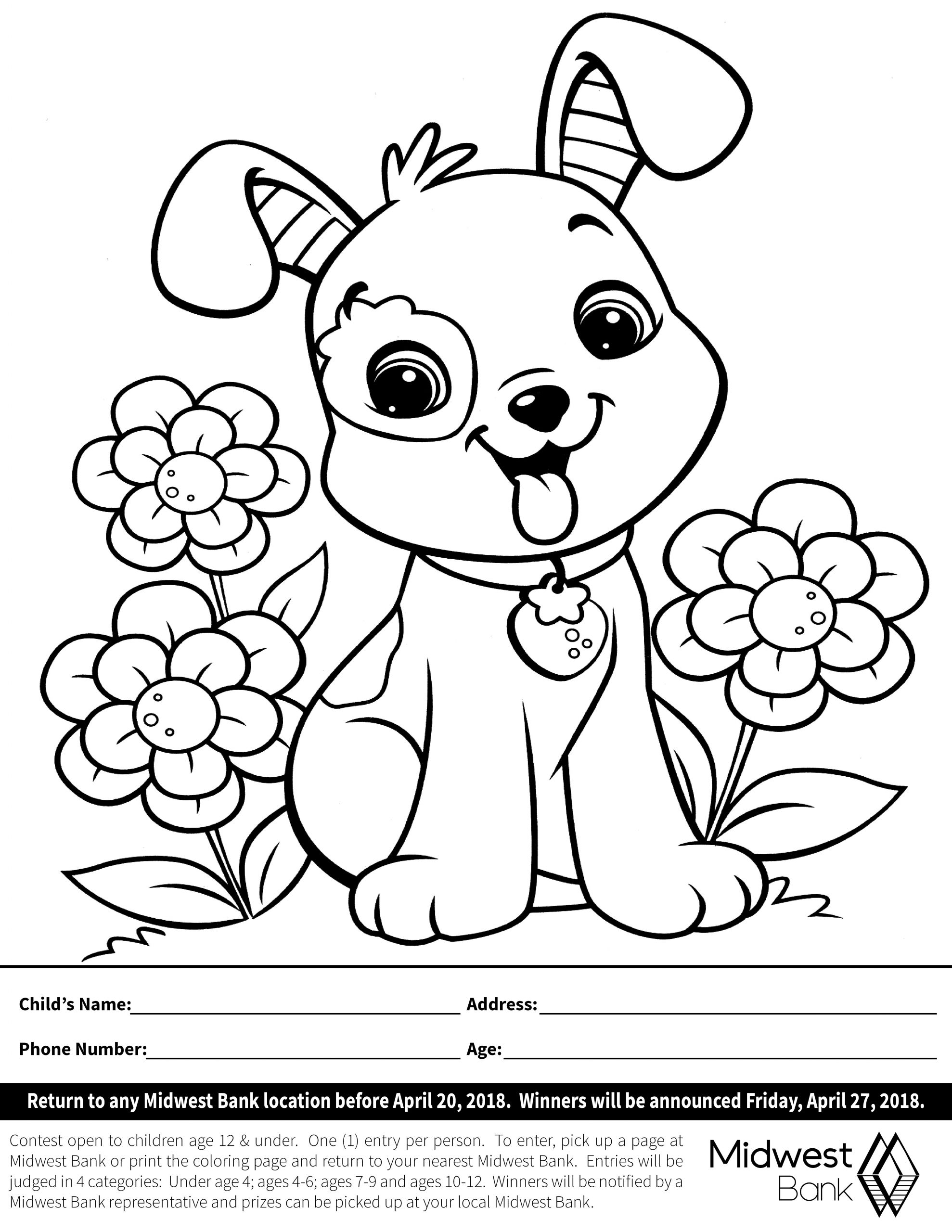Coloring Contest Sign