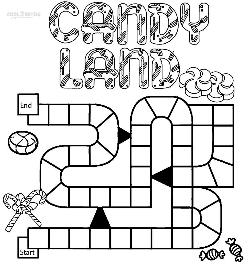 Kids Coloring Games
 Printable Candyland Coloring Pages For Kids