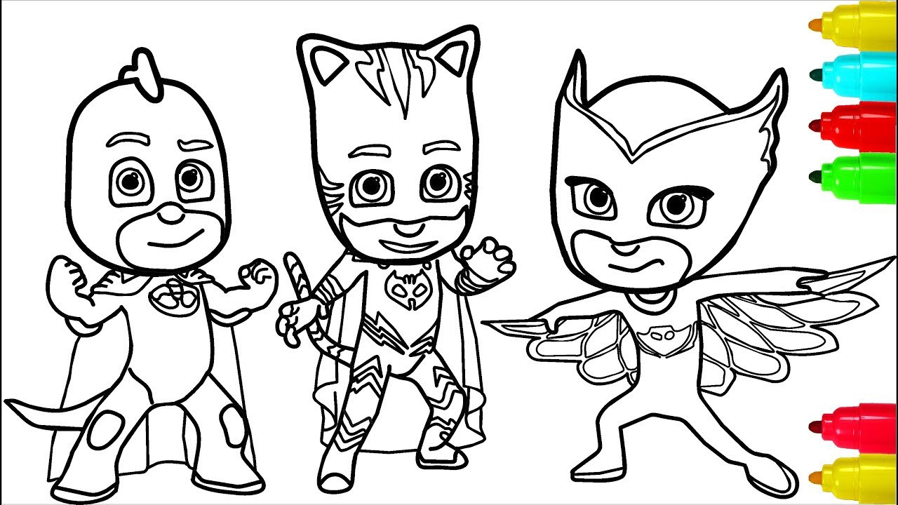 Kids Coloring Games
 PJ Masks Minions Coloring Pages