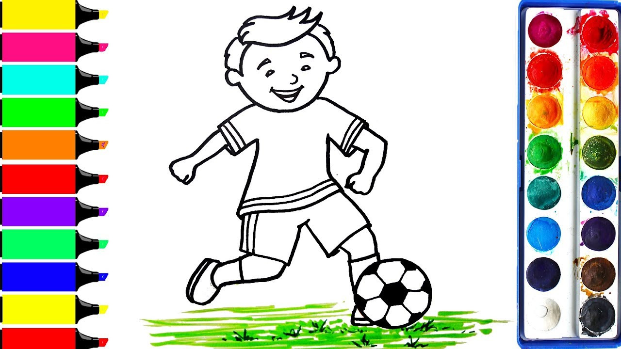 Kids Coloring Games
 Football Player Coloring Pages