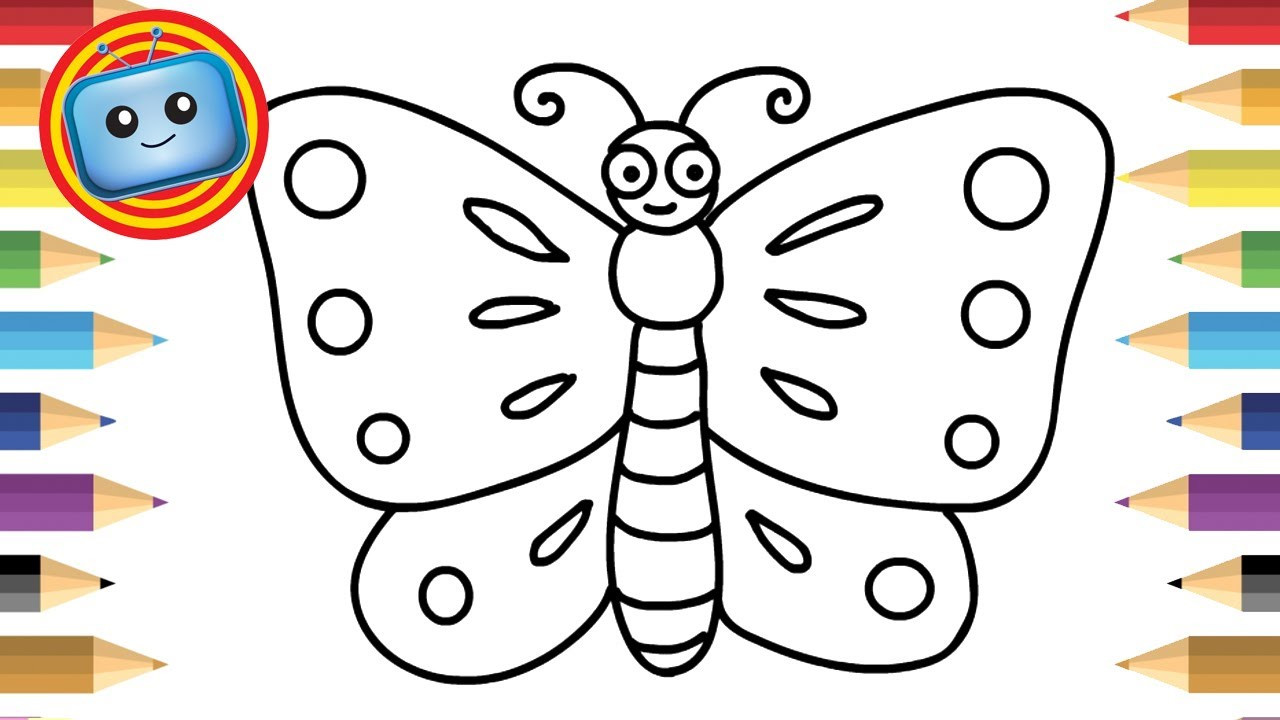 Kids Coloring Games
 How to draw a Butterfly for kids