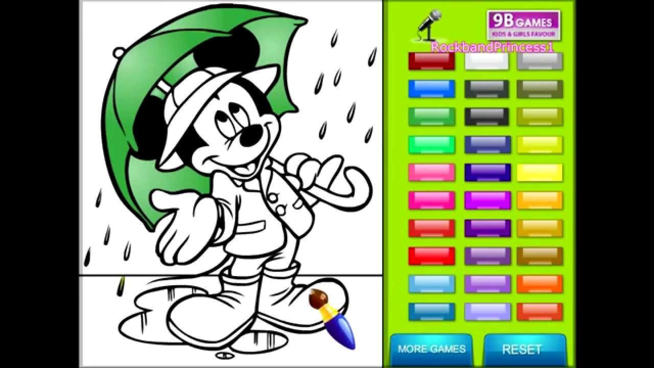Kids Coloring Games
 Mickey Mouse line Coloring Games Mickey Mouse Free