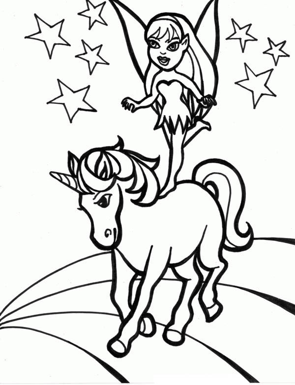 Kids Coloring Page Unicorn
 unicorn fairy tales coloring pages printable art sheets